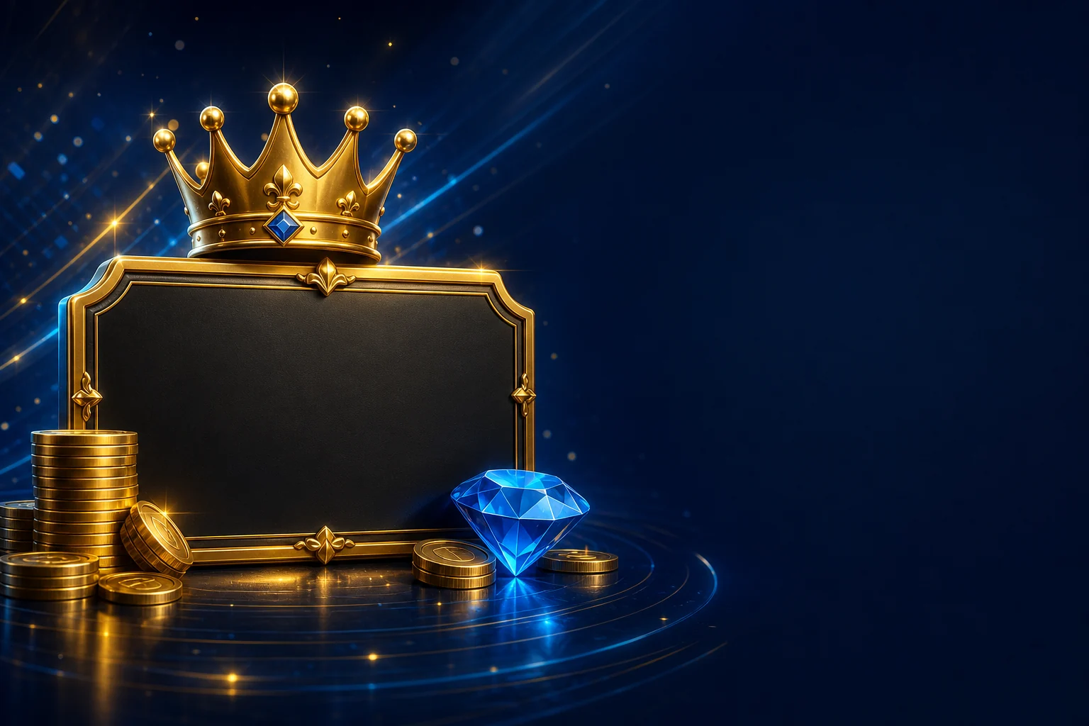 Crown, thẻ thành viên, đồng vàng và kim cương
